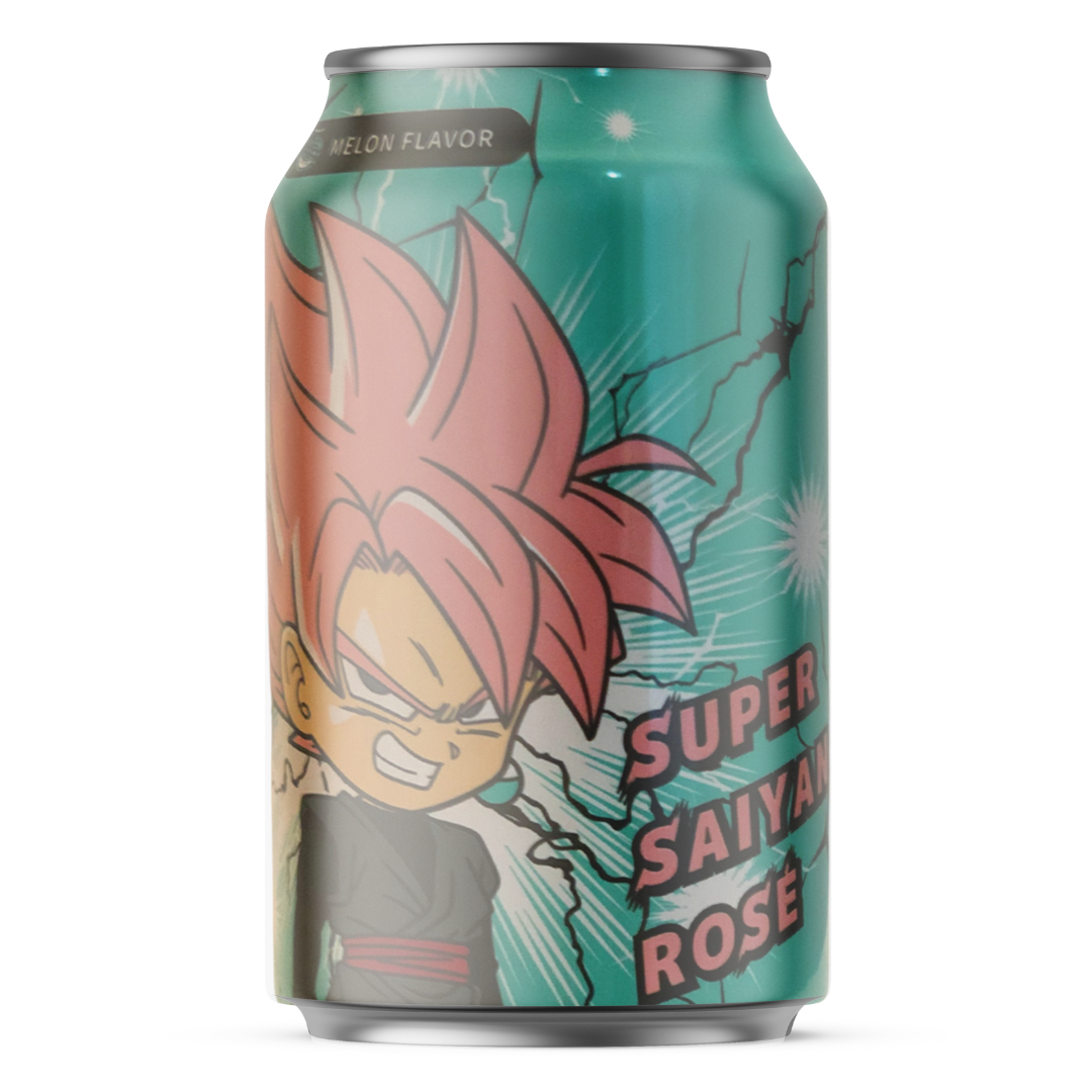 Ocean Bomb Dragon Ball Super (Super Saiyan Rosé) - Honeydew Melon Sparkling Water