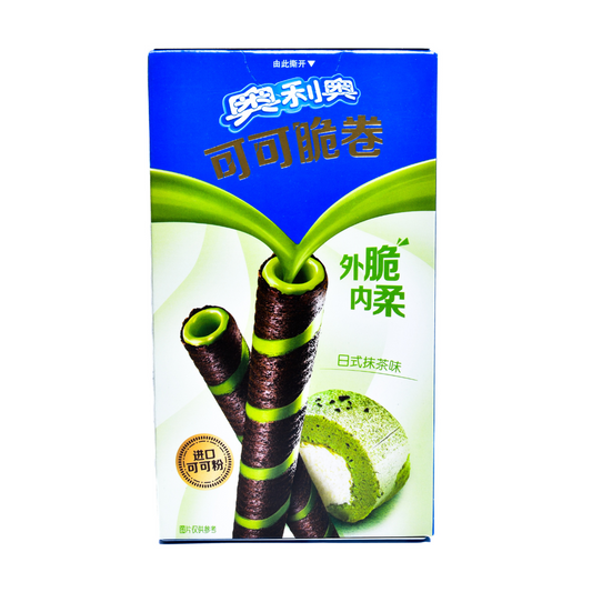 Oreo Matcha Wafer Rolls