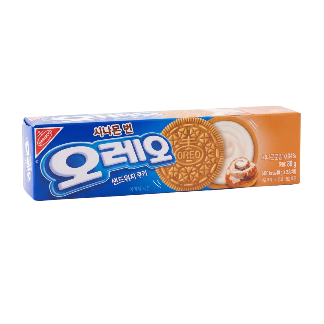 OREO Cinnamon Buns Sandwich Cookies 80g | SOUTH KOREA