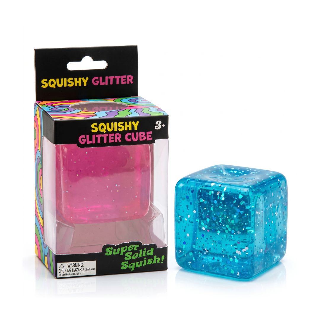 Squishy Glitter Cube